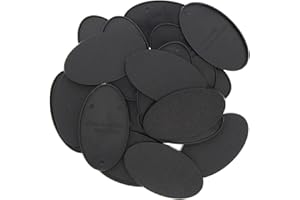Evemodel MB875 20pcs Basi Ovali 75X42mm Basi Ovali In Plastica Per Miniatura Wargames