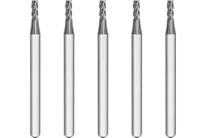 SPEED TIGER ISE Carbide Square End Mill - Micro Grain Carbide End Mill for Alloy Steels/Hardened Steels - 4 Flute - ISE3/32"4T - Made in Taiwan (5 Pieces, 3/32")