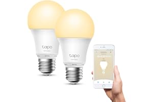 TP-Link Tapo L510E TAPOL510E2-PACK Wi-Fi Bulb, White, 2 Pack