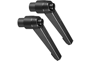 CoCud Abrazadera Palanca Manijas, M8 Rosca Hembra 57mm Palanca, Ajustable Desbloqueo Rápido Perillas Giratorias Negro - (Aplicaciones: para Maquinaria Torno), 2 Uds