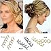Bluelans® 10pcs Spiral Spin Screw Pin Hair Clip Twist Barrette Gold Brown Black (Brown)