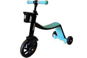 BIWOND WONDERFUL EXPERIENCE BIWOND Patinete 3 en 1 TriScooter (Modo Andador, Modo Triciclo, Modo Patinete, Ruedas Seguras, Manillar Ajustable Antideslizante, Pedales Desmontables)