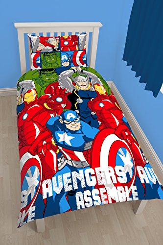 Marvel-Avengers-Assemble-Schlacht-Single-Bettwsche-Set