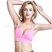 Produktbild Qosow Sport-BHS für Damen Fitness Sommer Atmungsaktiv Sport-BH Sport-BH Fitness Yoga, Rosa Serie L