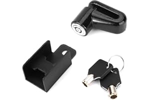 SUNGOOYUE Blokada hamulca tarczowego, antykradzieżowa blokada tarczy motocyklowej, wodoodporna, 6 mm, blokada bezpieczeństwa do motocykla, roweru, skutera (czarna)