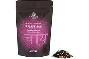 La Via del Tè - Tè nero Rajasthan - lattina da 100 gr - chai indiano, speziato (50 grammi)