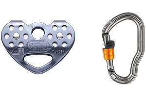 PETZL Tandem Mixte, Grau / P21 Speed, Unique & Vertigo Wire Lock, Mousqueton Couleur 0
