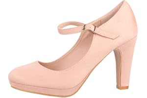 Elara Tacchi Alti da Donna Fibbia Cinghietta Chunkyrayan