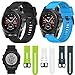 Produktbild Altsommer 26mm Uhrenarmband für Garmin Fenix 5X GPS,Silikon Armband mit Stahlschnalle Sportarmband, Ersatz Armbanduhr Ersatzarmband für Damen Herren,220MM Bandlänge (Schwarz)
