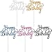 Produktbild Yaomiao 25 Stücke Geburtstag Kuchen Topper Happy Birthday Cupcake Pick für Party Dekoration