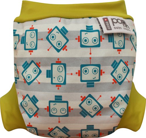 Close Parent Swim Nappy, Large 20-19lbs, Robot