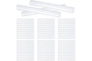 Hocansen 50 Pezzi Bastoncini Stick Colla Caldo 11x100mm Bastoncini di Colla Stick Hot Melt Trasparente Barre di Gomma Termiche Bastone Della Colla per Pistola Fai da Te (RJB/11x100)