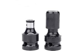 BIGCHEER 2 Stück Schlagschrauber adapter, Bithalter Stecknuss Adapter, 1/2 auf 1/4 Zoll Bit Adapter, Schlagschrauber Zubehör für Schlagratschenschlüssel Schraubendreher Bit-Halter