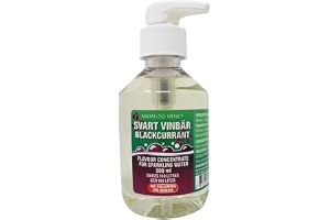Svartvinbärskoncentrat 200 ml ger 100 L kolsyrat vatten| för SodaStream & vattensodamaskiner |utan socker