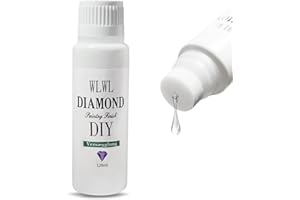 Versiegelung für Diamantmalerei, Scdom Schnell Trocknender Diamantkleber mit Schwammkopf, DIY Tool Diamond Art Glue für 5D Diamond Painting und Puzzle, Anti-Shedding&Verbesserung der Helligkeit 4,2OZ
