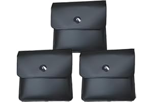 DEFGNOP Cendrier de Poche,Portable Pocket Cendriers 3 Pack Réutilisables Poche Etrave Cendres de Cigarette Ash PVC Ignifuge sans Odeur Muticolor