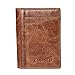 Produktbild QVIVI Wallet Mens mit Money Clip RFID Blocking Slim Wallet Credit Card Holds Up to 22 Cards and Bank Notes (Brown)
