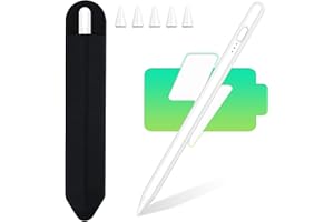 Lapiz para Tablet iPad 2018-2022, KBCASE Lápiz iPad Stylus Pen con 5 Puntas, Sensibile all'Inclinazione & Compatible con iPad/Huawei y Otras Pantallastactiles