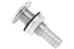 YINETTECH Tappo di Scarico dell'Acqua per Barche in Acciaio Inossidabile 316 Raccordo Passante per Scarico Giunto di Scarico con Guarnizione Personalizzata Raccordi Idraulici Nautica