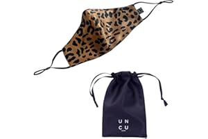 UNCU London 100% Mulberry Silk Face Mask With Nose Wire, Pure Silk Face Covering, 22-Momme Silk Face Cover with Ear Loops, Adjustable & Washable