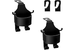 JNNJ 2 Piezas Portavasos para Coche, Gancho Y Portavasos 3 En 1 para El Asiento Trasero del Coche, Gancho Multifuncional para El Respaldo del Asiento del Coche, Portavasos Reposacabezas con Ganchos
