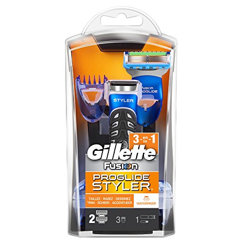 Gillette Fusion ProGlide 3-in-1 Styler, Trimmer & Razor - 2 Refills