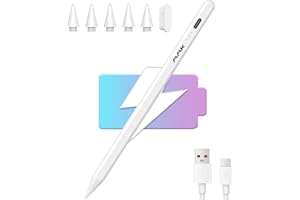 MMK Stylus Pen for iPad(2018-2025), Pixel-Perfect Precision & Tilt Sensitivity, Compatible Apple iPad 11 A16/10/9/8/7/6th Gen, Pro 12.9''/11''/13'' M4, Air 3/4/5/M2/M3, Mini 5/6