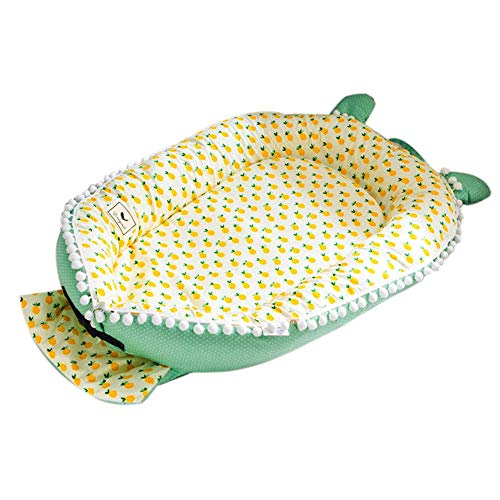 Preisvergleich Produktbild Neugeborenen Baby Faltbare Badewanne Pad Druck Bionisches Bett Das Abnehmbares Waschbares Tragbares Baby-Bett-Multifunktionsreise Krippe Faltet Im Herbst Und Winter Warm Mehrere Stile,iStary