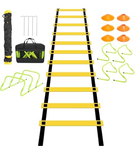 Flexibele Plastic Verlengde Lift Met Opbergzak Voor Voetbaltraining, Fitness, Snelheid, Sport, Voetbal (4 meter/157.5 inches