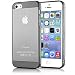 Produktbild iPhone 5 5S SE Hülle Handyhülle von NALIA, Ultra-Slim Silikon Case Cover Schutzhülle Dünn Durchsichtig, Handy-Tasche Backcover Transparent Bumper für Apple iPhone SE 5S 5 - Grau Transparent