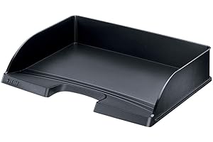 Leitz Plus 52180095 - Bandeja para documentos (horizontal, 5 unidades), color negro