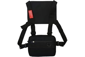 SANON Wielofunkcyjna torba na klatkę piersiową regulowana klatka piersiowa przednia torba na ramię pasek kamizelka kieszeń na klatkę piersiową torba outdoorowa wodoodporna torba na klatkę piersiową dla mężczyzn, Czarny, moda