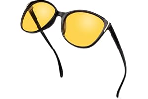 Face Shadow Lunettes Jaune Conduite de Nuit Femme Homme, Polarisées, anti Eblouissement de Vision Nocturne pour Conduire, Ultra Léger