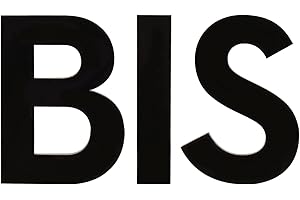 HASWARE House Number 3 inch (7.5 cm) Self Adhesive Letters Apartment Door Numbers Street Address Plaque Home Stylish Decor, Acrylic(BIS, Black)