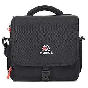 Mobius Everyday 100% Waterproof DSLR/SLR Sling Bag with Rain Cover | DSLR/SLR with Lens and Extra One Lens | Flash Battery Charger Memory Card | for Outdoor Travel | Adjustable Shoulder Strap