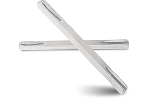 Beatific 2 unidades de barra de husillo, 8 mm x 80 mm, pasador cuadrado, herraje de puerta, pasador cuadrado de repuesto de acero galvanizado, pasador de fijación, tirador de puerta de acero, barra de