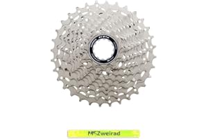 MSZweirad Shimano Hyperglide 11 velocidades CS-R7000 CS-R7000 seleccionables 12-25 | 11-28 | 11-30 | 11-32 dientes plateados incluye cinta reflectante