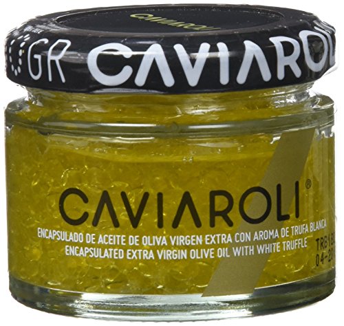 Caviaroli Encapsulado de Aceite de Oliva Virgen Extra y Aroma de Trufa Blanca - 50 gr