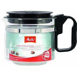 Melitta Verseuse en Verre Universelle, Capacité 1,1 L, pour toutes les Cafetières à Filtres, Noir