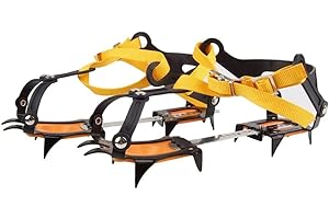 Namvo 10 Dientes Viene con Snowboard Cadena de Soldadura Crampons de Acero Inoxidable Esquí al Aire Libre Hielo Caminata Escalada Longitud Ajustable