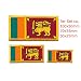Produktbild 3er Set Sri Lanka Inselstaat Colombo Ceylon Flags Patch Aufnäher Aufbügler 1031