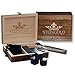 Produktbild Whiskey Steine Geschenk Set-Premium Whisky Luxus Felsen natürlicher geschmacksneutraler Basalt-wiederverwendbare Kühlsteine Eiswürfel mit Edelstahlzange-Kühlung Getränke ohne Verdünnung-Ehemann, Herr