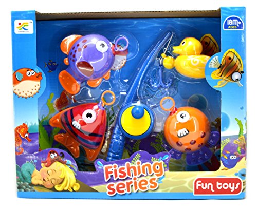 Preisvergleich Produktbild caja caña pescar iman 4 peces