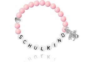 UTEFIF Schulkind Einschulung Jungen und Mädchen- Schulkind Geschenk - Geschenk Einschulung Mädchen Armband Schulkind(Farbe)