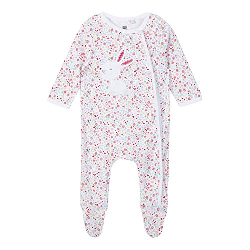 Bluezoo Kids Baby Girls' Multi-Coloured Bunny Applique Sleepsuit 12-18 Months