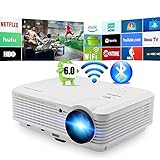 【EASY SETUP】 Ein- und Ausschalten in Sekunden, keine Aufwärmzeit, sparen Sie Zeit. Front- / Rückprojektor, mit ± 15 ° vertikaler Trapezkorrektur, 360 ° Image-Flip-Funktion, M5-Befestigungsbohrungen für die Deckenmontage. Projektionsgröße: 50-200 Zoll, Projektionsentfernung: 1,7-6,5 Meter, 16: 9-Breitbild-Display, Unterstützt 4: 3, projizieren klare Bilder auf eine weiße Wand / Decke / Tisch direkt!