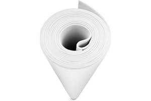 ‎MEARCOOH MEARCOOH Weiß EVA Foam 1mm, 150cm*90cm Cosplay großes EVA Schaum 1mm, 1PCS Schaumstoff 1mm Dichte 86kg/m3 für Cosplay Kostüm, Basteln, DIY Projekte (Weiß 1mm)