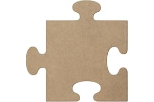 BÜTIC GMBH Quadratisches MDF Holz Puzzleteil - Deko Basteln 5-50cm, Pack mit:25 Stück, Breite:20cm breit