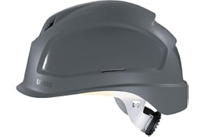 Uvex Pheos B-S-WR kask ochronny – wentylowany kask roboczy na plac budowy – szaro-szary