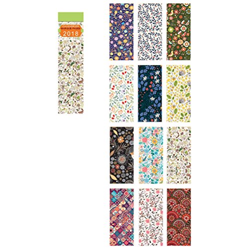 Preisvergleich Produktbild 12 Lesezeichen Kalender 2018 – 16 x 4 cm